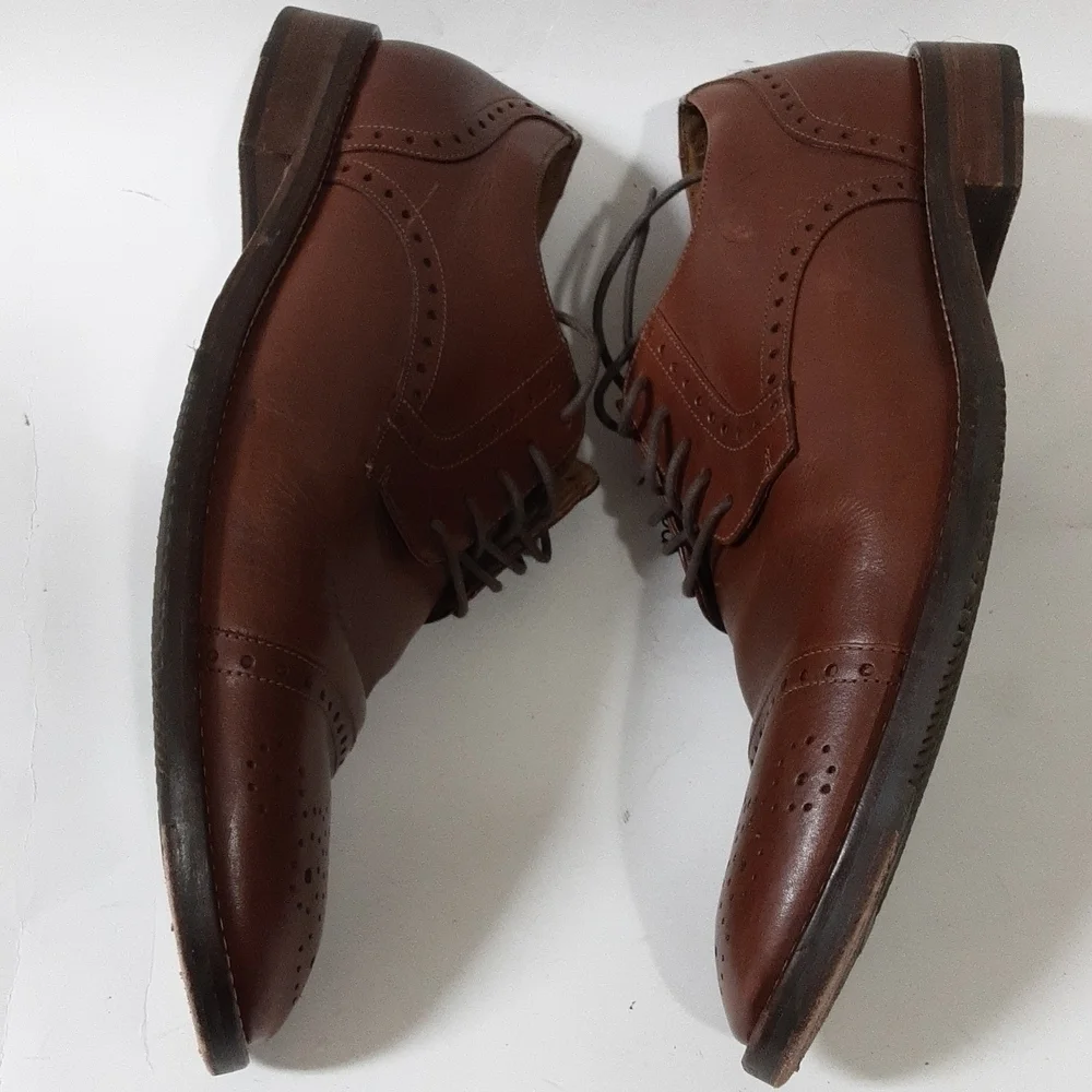 14th &Union leather men oxford 11.5us Brown Casual Event Lace Up Office
